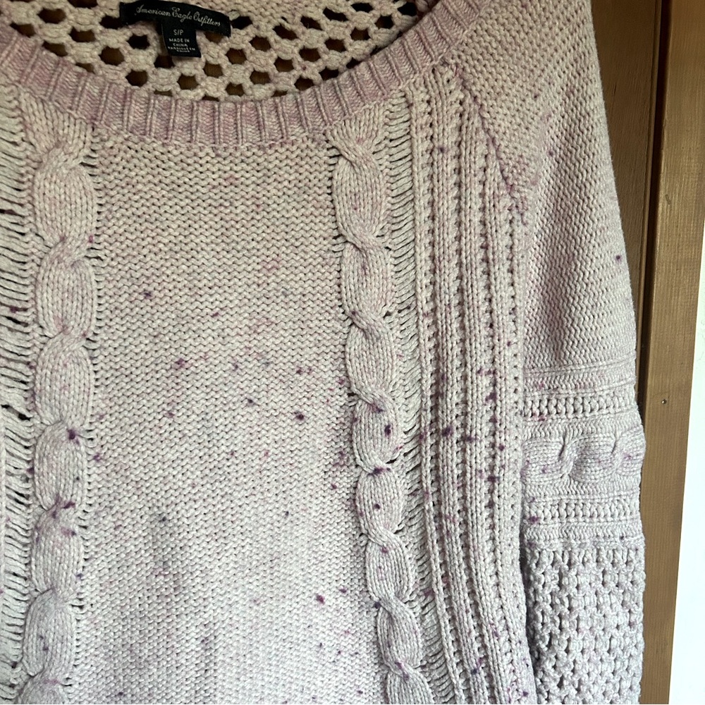 Light Pink Knit Sweater, by American Eagle